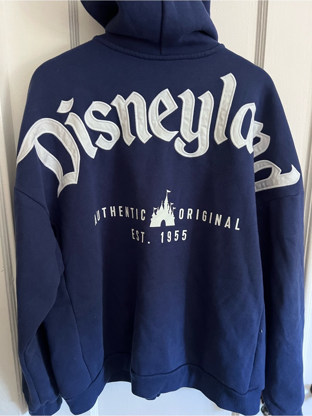 Disney Navy Blue Zippered Hoodie - Authentic Original